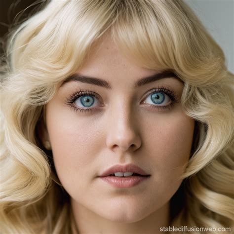 Chubby Blonde Woman with Big Hair | Stable Diffusion Online