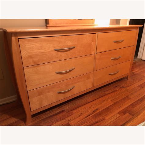 Huppe de Victoriaville 6 Drawer Dresser & Mirror - AptDeco
