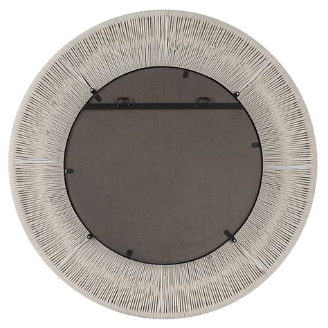 Sailor'S Knot White Small Round Mirror | Coastal Style Decor