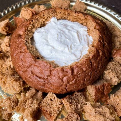 Dill Dip in Rye Bread Bowl - You're Gonna Bake It After All