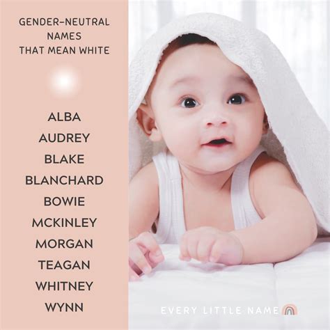 100+ Names That Mean White for Boys and Girls - Every Little Name
