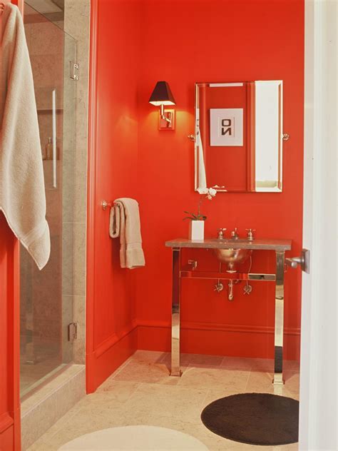 Red Bathroom Ideas Pictures Start your day in an organized bathroom