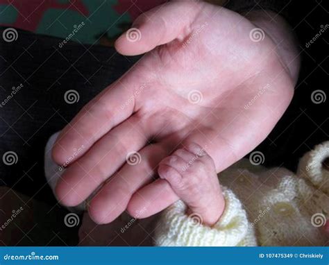 Tiny Fingers Holding Hand stock image. Image of grasp - 107475349