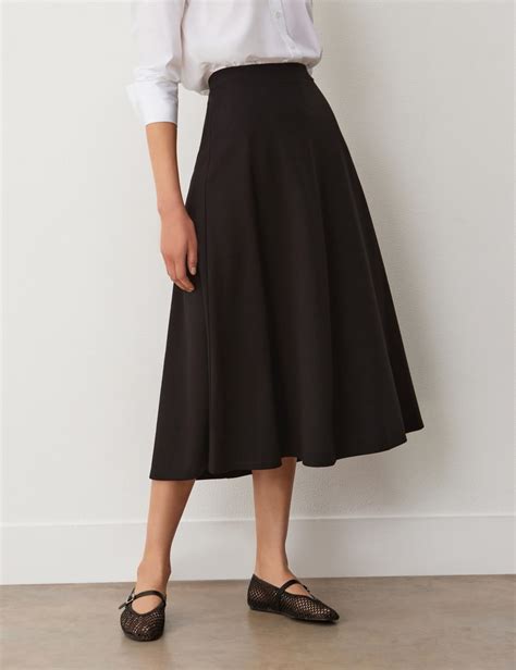 Ponte Jersey Midi A-Line Skirt | Finery London | M&S