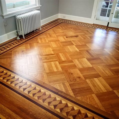 Hardwood Floor Borders & Medallions Inlays in Parquet Flooring ...