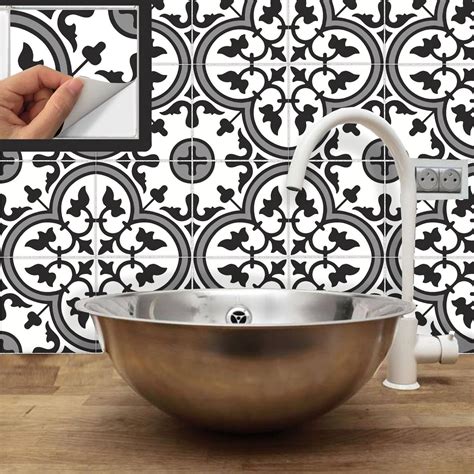 Tile Decals Stickers for Kitchen Backsplash Floor Bath Removable ...