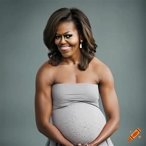 Maternity photo of michelle obama on Craiyon