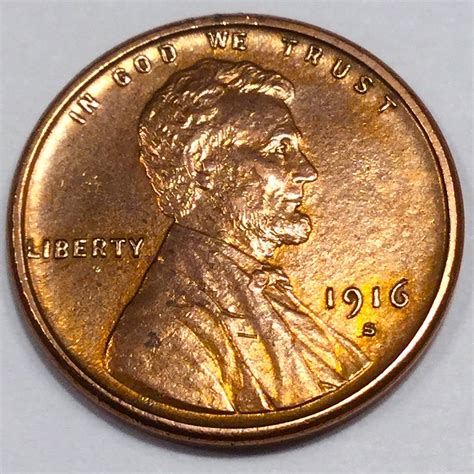 1916-S Uncirculated Lincoln Wheat Cent Penny Beautiful Coin Rare Date ...