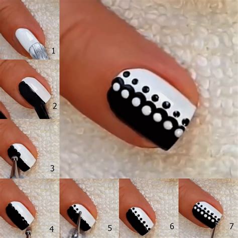 6 easy step by step nail art design tutorials for beginners – Artofit
