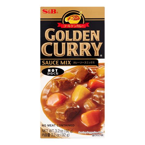 S&B Golden Curry Sauce Mix, Hot, 3.2 Oz - Walmart.com