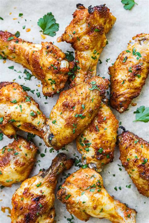 Crispy Oven-Baked Chicken Wings • The Heirloom Pantry