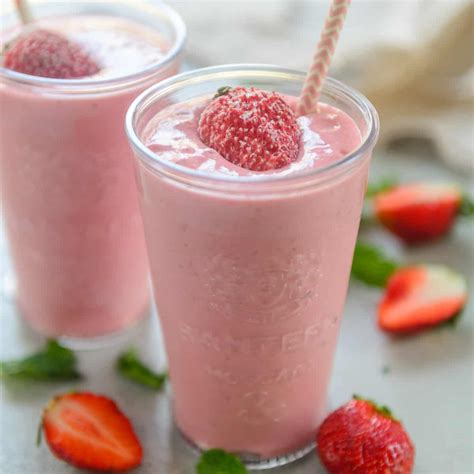 Strawberry Banana Smoothie Recipe Greek Yogurt at Lola Goll blog