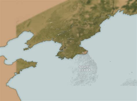 North Korea China Border Map