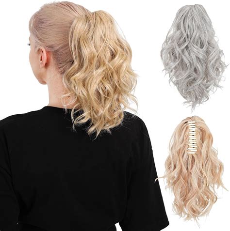 Amazon.com : REECHO 12" Ponytail Extension, Classic Loose Curly Wavy ...