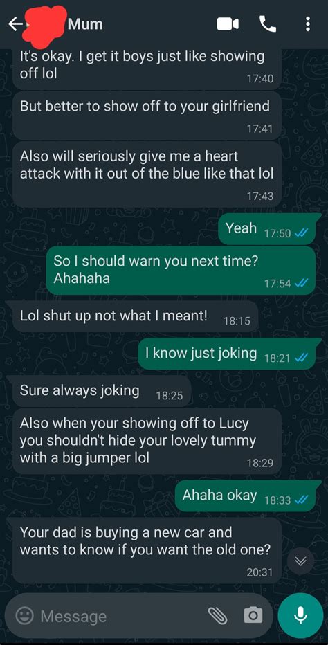 (UPDATE 2) I (19m) sent my mum more nudes and she replied (screenshots below + SFW pics of mum ...