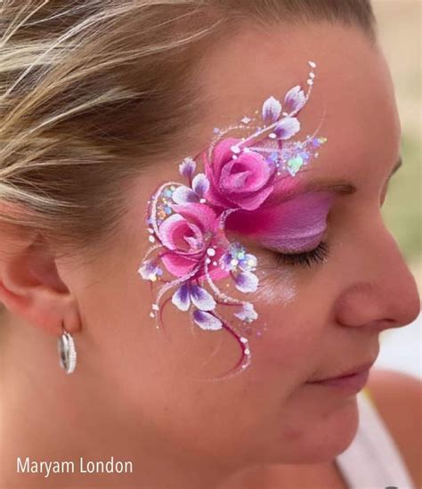 Pin van Ashley Olivero op flower face paint | Gezicht schilderijen ...