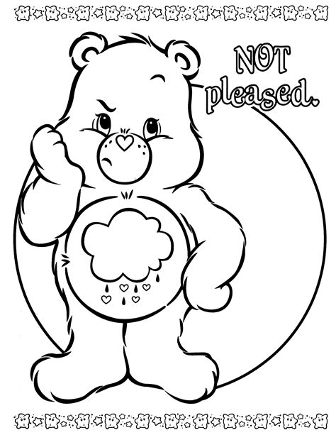 Care bear coloring pages to download and print for free