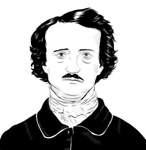Edgar Allan Poe Drawing at PaintingValley.com | Explore collection of ...