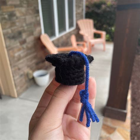 Mini Graduation Cap, Crochet Graduation Cap, Mini Cap, Barbie Graduation Cap, Handmade Grad Gift ...