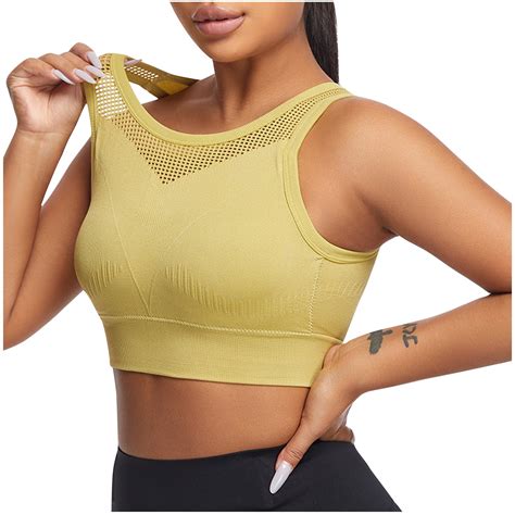 cfhntfmh Racerback Bras for Women Seamless No Underwire Mesh Bras ...