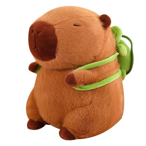 Biutsiun Fluffy Capybara Plush Doll, Kawaii Capybara With Tortoise ...