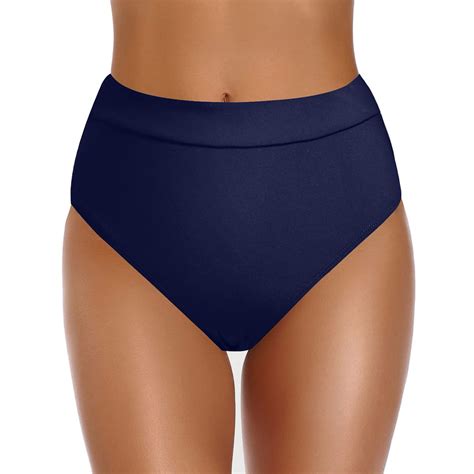 TOWED22 Women High Waisted Bikini Bottoms High Waisted Bathing Suit ...