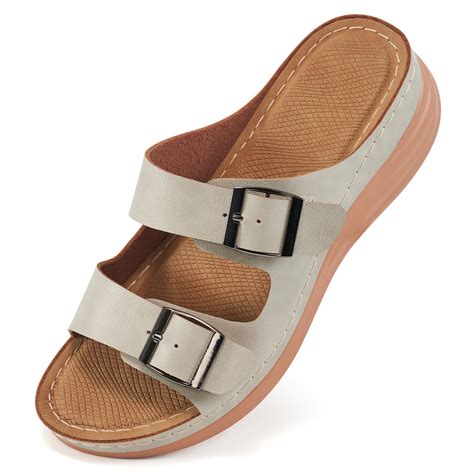 Apakowa Girls Espadrille Flatform Wedge Sandal Summer Open Toe Platform ...