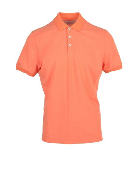 Brunello Cucinelli Mens Orange Shirt | Editorialist