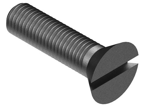 Flat Head Machine Screws 1-8 x 2 in 2 Steel