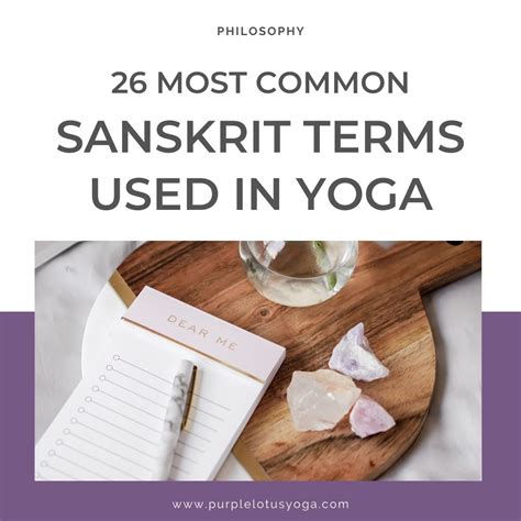 Most Common Sanskrit Words Used in Yoga - Purple Lotus Yoga | Yoga ...