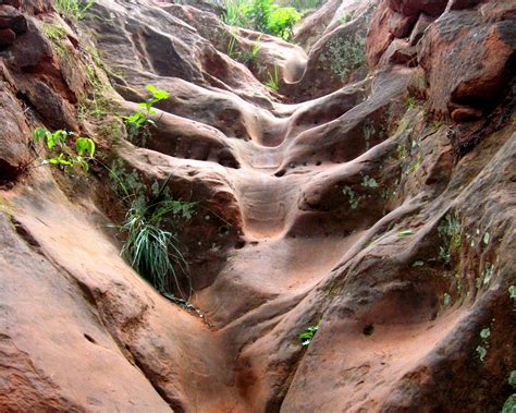 Red Rock Erosion Steps Photo stock libre - Public Domain Pictures