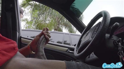Handjob in the car #nude #NSFW #handjob #hugecock #BBC #slut