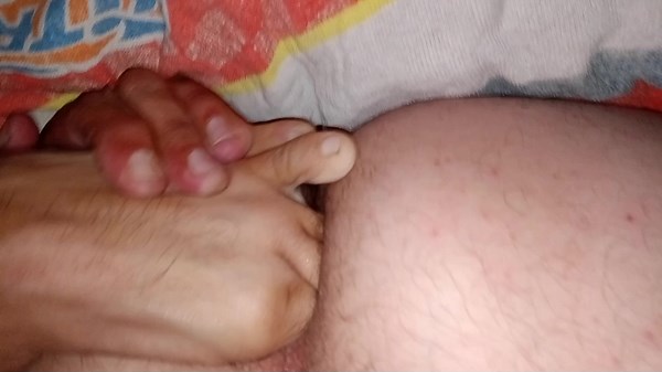 One man. One foot. Self anal foot fucking faghole with 3 toes