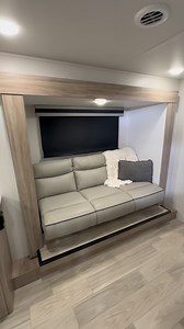 M Series 2326RK: Bright corner galley with wrap around windows, multi-function dinette, jack knife sofa for lounging or added sleeping space. Sliding doors provide privacy for both walk-through full bath and sleep suite with walk-around queen bed plus wardrobe and underbed storage. | Winnebago