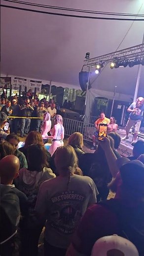 Wet t shirty contest gone wild at Cackleberry Campground