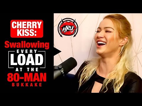 Cherry Kiss: Swallowing Every Load at the 80-Man Bukkake