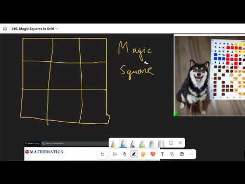 Python C++解魔方陣Leetcode 840 Magic Squares In Grid