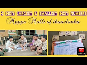 4 digit largest & smallest numbers ..4th class