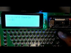 自作MCUでパソコン自作：キーボード入力テスト