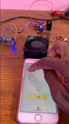 Mind blowing 12V DC Fan control with ESP8266 using KME SMART IoT App #kme_smart