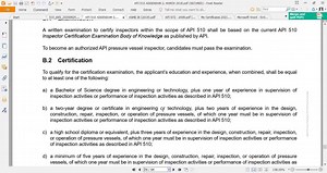 API 510 (Preparation Course for API 510 exam) Online Interactive Course Starting : 24 Nov. 2021 (Duration 2 weeks) ============================= بإذن الله هيكون معانا كورس تحضيري أونلاين لامتحان API 510 لكل المهتمين بمجال الـ In-Service Inspection علي الـ Pressure Vessel .. وهيكون مهم للناس اللي بتحضر نفسها لامتحان الـ API 510 القادم ========== ملحوظة : هيكون فيه كورس بمقرنا بمحافظة الاسكندرية للي حابب يحضر في المقر (مش أونلاين) وده هيبدأ يوم ٢٤ نوفمبر القادم. =========================== ● For m