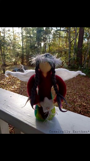 Needle-felted "Wish Upon a Star" Earth Angel Doll 😇🌟 Contact me for availability and pricing ✨ Thank you 😊 #angels #angeldoll #feltart #felteddoll #felting #wool #WoolArt #woolartist #needlefelting #feltartist #fiberart #fiberartist #dolls | DeAn'Na Medley