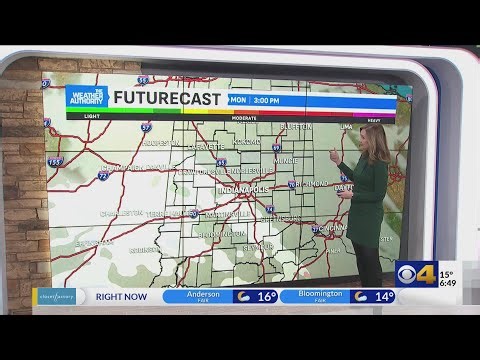 Bitter cold to begin the week with a few flurries