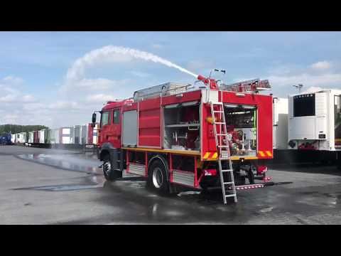 MAN TGM 18.250 Fire Truck demonstration