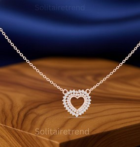 Lab-grown 0.51 CT Diamond Necklace, Bezel Set, Solid Gold or Sterling Silver - Etsy Canada