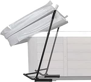 TOCRETOARE Spa Cover Lift, Under Mount Hot Tub Cover Lift Removal System Reinforced Bracket with 2 Top Mount Foam Cover, fits Most Hot Tub Sizes Spa Cover Lifts