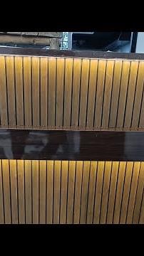 PVC Louvers Panel installation by @razainterior |How to install PVC Louvers panel