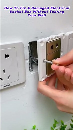 How To Fix A Damaged Electrical Socket Box Without Tearing Your Wall
