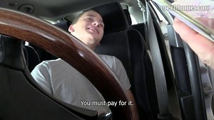 Handsome sucks cock while sitting in the car Czech Hunter 212