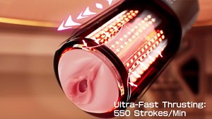 EINSEO Male Masturbator Sex Toys for Men - AI & APP Control Thrusting Male Stroker with 360° Heating, 5-Speed Smooth Motion Adult Men Sex Toy, Silent Brushless Motor, Pocket Pussy Sleeve & Phone Mount